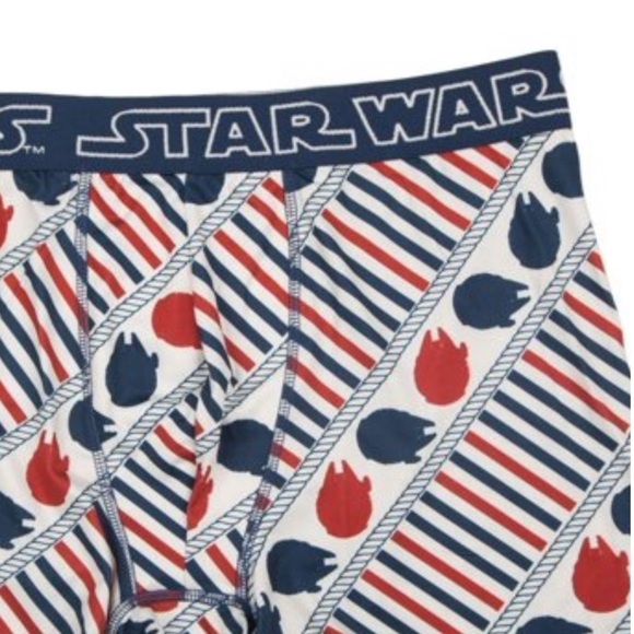 Star Wars Millenium Falcon Blue and Red Boxer Briefs Size Small - Picture 2 of 6